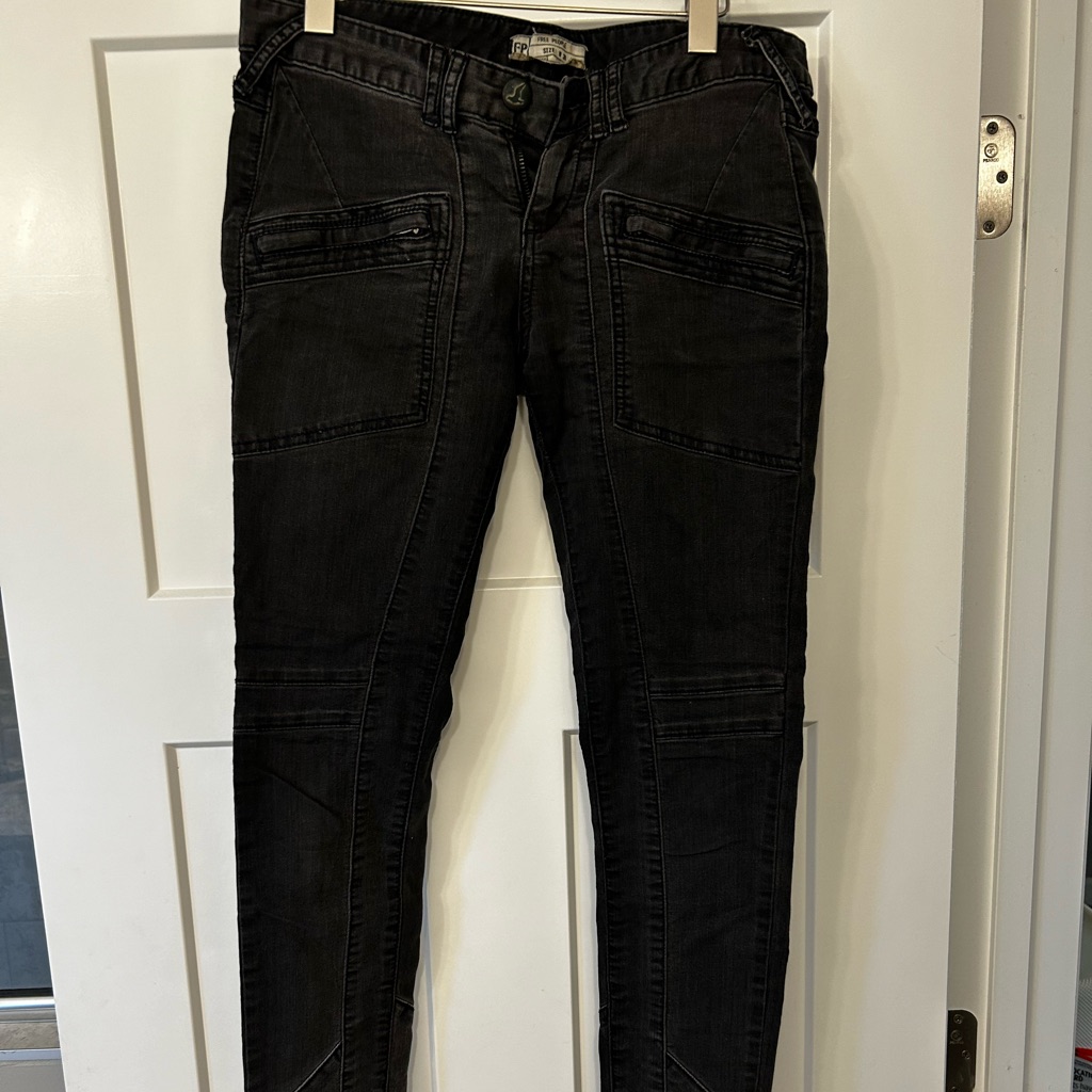Free People Black Stretchy Jeans